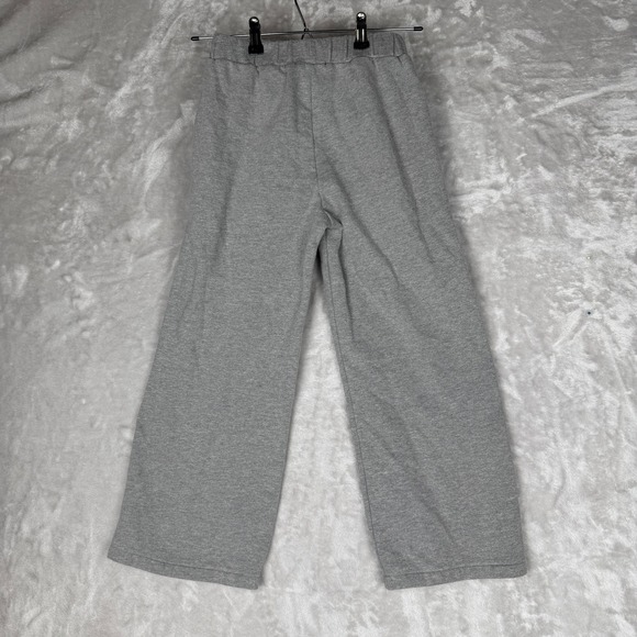 Kids Vans Gray Sweatpants Wide Leg Checkerboard Logo Casual Comfort Size Medium - Picture 5 of 5